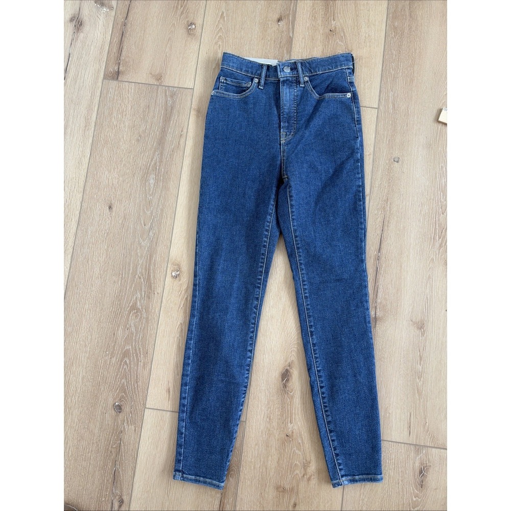 Everlane The Way High Skinny Jeans Women's  Size 26 Mid-Blue Stretch‎ NWT - Picture 2 of 7